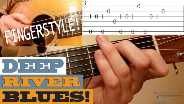 "Deep River Blues" | Doc Watson Style - Intermediate Guitar Lesson with TAB