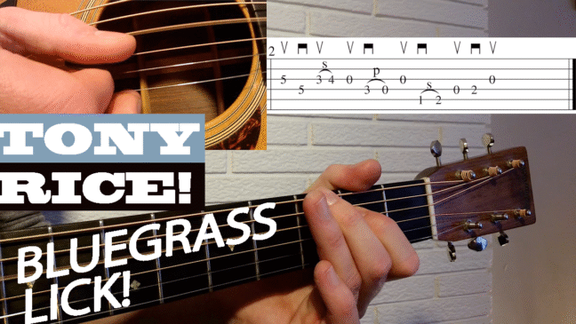 Tony Rice Bluegrass Guitar Lick - Intermediate Guitar