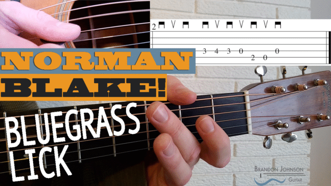 Norman Blake Bluegrass Guitar Lick - Intermediate Guitar Lesson