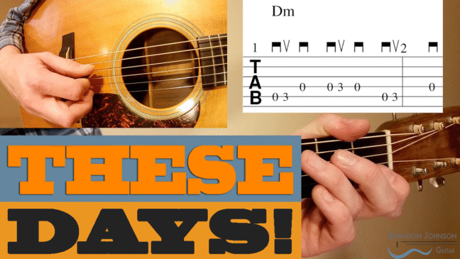 "These Days"  | Bill Nershi - Beginner/Intermediate Guitar Lesson