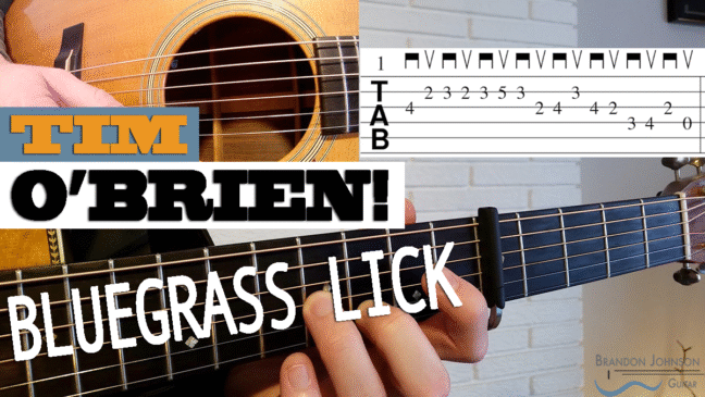 Tim O'Brien Bluegrass Lick - Intermediate Guitar Lesson