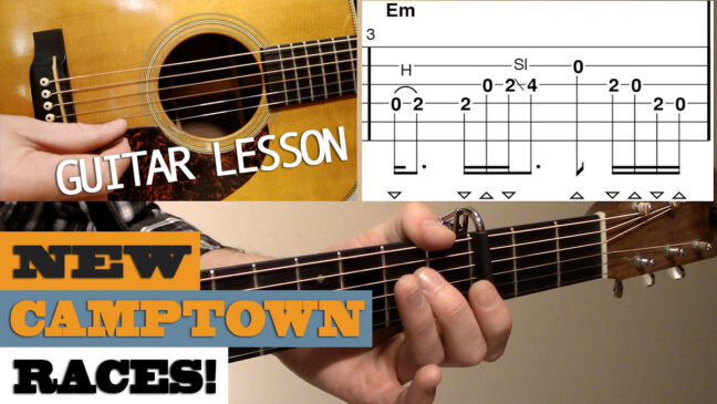 "New Camptown Races" | Frank Wakefield - Intermediate/Advanced Bluegrass Guitar Lesson with TAB