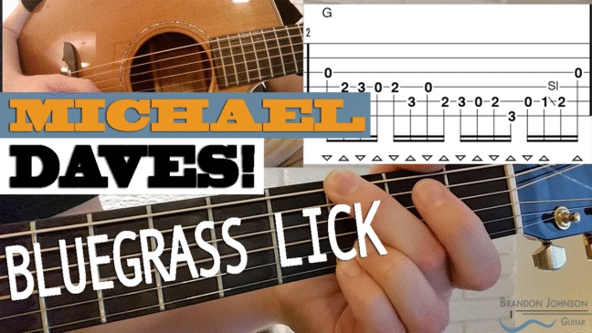 Michael Daves Bluegrass Lick - Intermediate Guitar Lesson