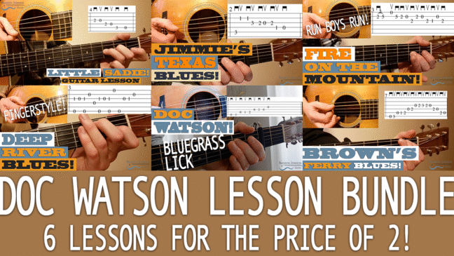 Doc Watson Guitar Lesson Bundle