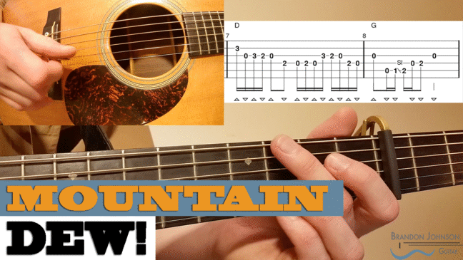 "Mountain Dew" | Stanley Brothers - Intermediate Guitar Lesson with TAB
