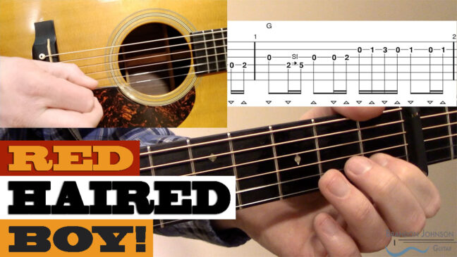 "Red Haired Boy" | Intermediate Bluegrass Guitar Lesson with TAB