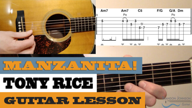 "Manzanita" | Tony Rice Style - Intermediate/Advanced Guitar Lesson with TAB