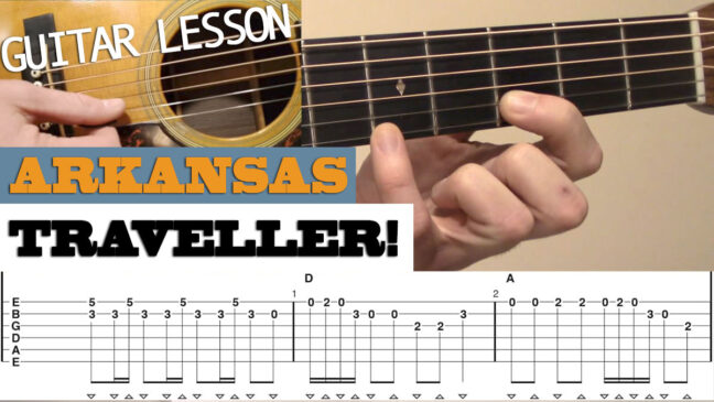 "Arkansas Traveller" | Beginner/Intermediate Guitar Lesson with TAB
