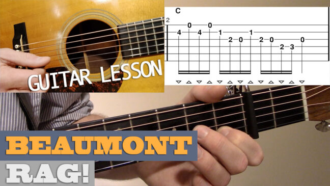 "Beaumont Rag" | Doc Watson Style - Intermediate/Advanced Guitar Lesson with TAB