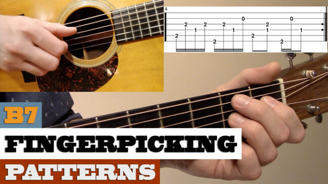 “B7 Fingerpicking Patterns - 5 Examples” | Charlie Parr Style - Fingerpicking Guitar Lesson with TAB