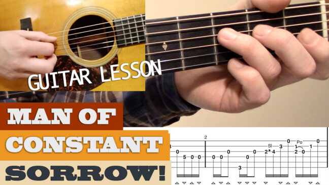 "Man of Constant Sorrow" (Instrumental) |  Norman Blake Style - Guitar Lesson with TAB