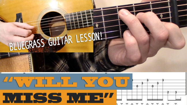 "Will You Miss Me" | George Shuffler Style Solo & Intro - Guitar Lesson with TAB