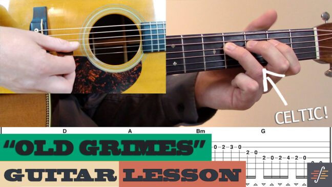 “Old Grimes” – Traditional | Beginner/Intermediate Guitar Lesson with TAB