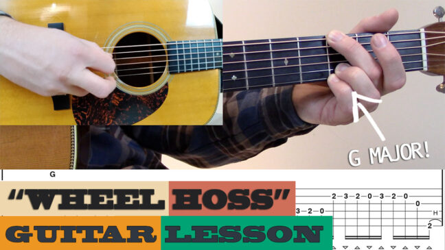 "Wheel Hoss" - Traditional | Intermediate Guitar Lesson with TAB