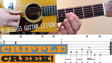 "Cripple Creek" | Doc Watson - Beginner Bluegrass Guitar Lesson with TAB