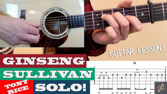 "Ginseng Sullivan" - Tony Rice - SOLO | Guitar Lesson with TAB