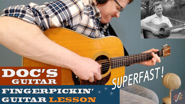 "Doc's Guitar" | Doc Watson Fingerpicking - Intermediate/Advanced Guitar Lesson with TAB