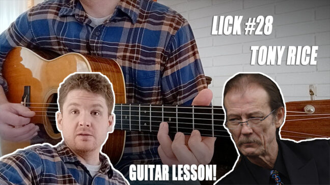 Lick #28 | "Tony Rice Lick in C" - Intermediate Guitar Lesson with TAB
