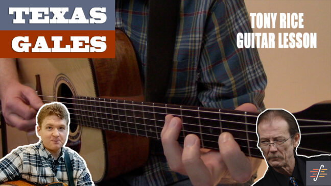 "Texas Gales" - Tony Rice | Intermediate Guitar Lesson with TAB