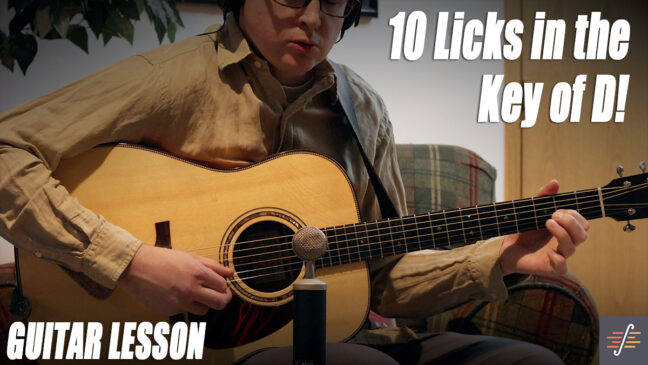 “10 Licks in the Key of D” | Beginner to Advanced - Bluegrass Guitar Lesson With Tab