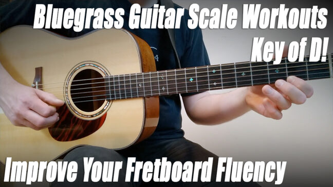 "D Major Scale Workouts" - Beginner/Intermediate Guitar Lesson with TAB