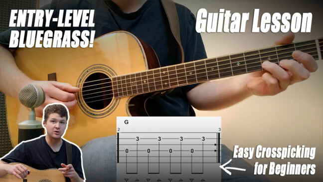 Crosspicking Exercises Beginner to Intermediate | Guitar Lesson with TAB