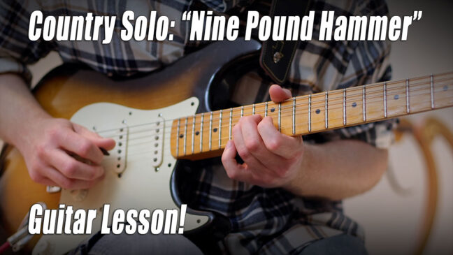 Lick #39 | "9 Pound Hammer" - Electric Guitar Solo Lesson With Tab